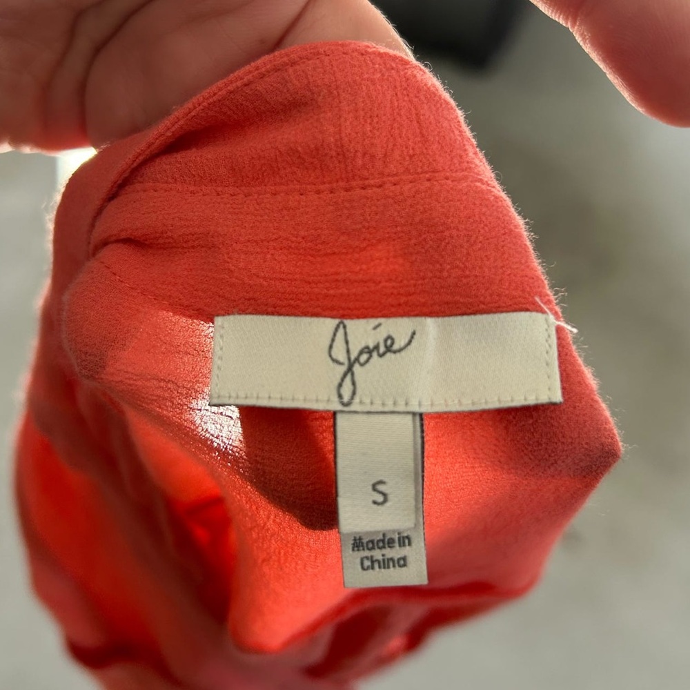 Joie Orange Button Up - image 3